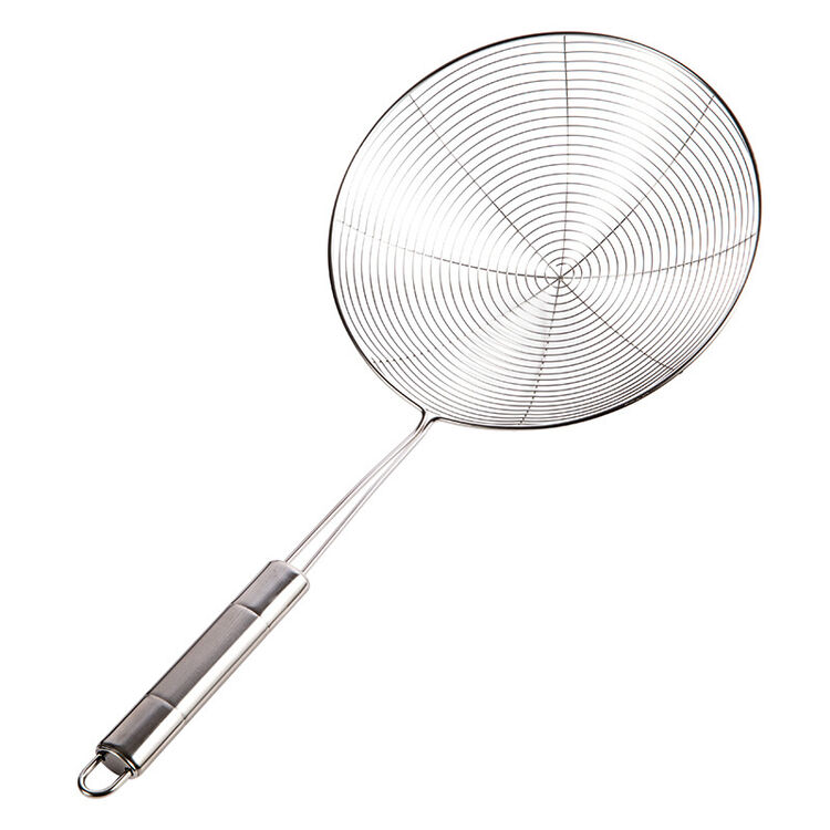 不锈钢漏勺火锅勺 捞勺汤饺子捞面麻辣烫过漏网勺 13#漏勺
