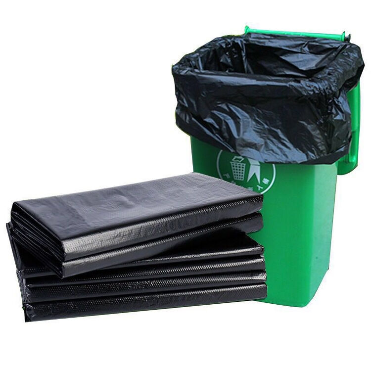 平口加厚垃圾袋 特大号加大号垃圾袋 工业物业用垃圾袋 90*100cm 5