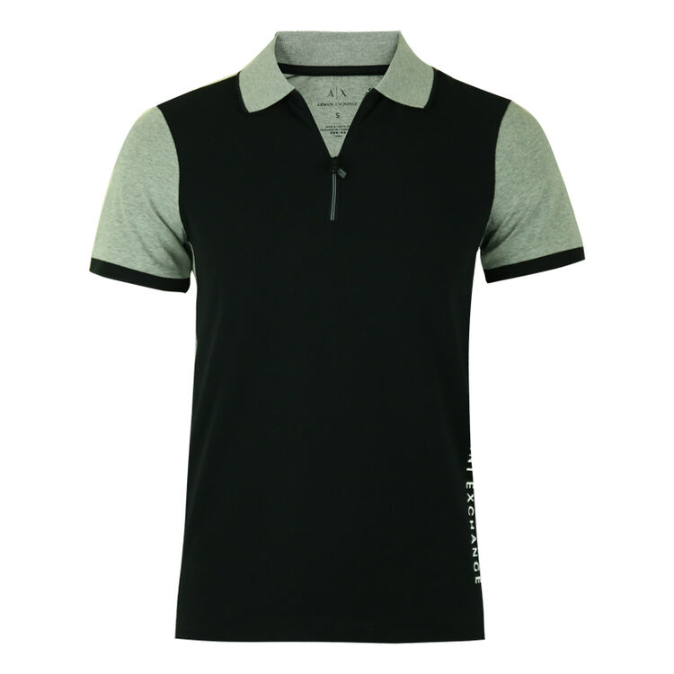 全球购 armani exchange/阿玛尼奢侈品男装 新款半截袖 时尚短袖polo