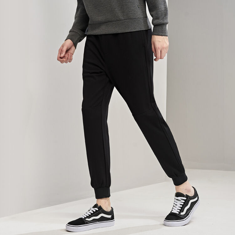 七匹狼针织运动休闲裤 2017秋季新品青年男士时尚休闲宽松长裤子 001