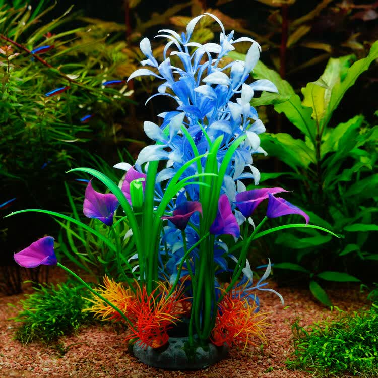 仿真水草鱼缸装饰造景套餐水族箱装饰品鱼缸植物塑料草假草