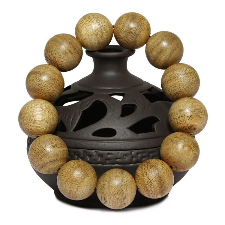 加里曼丹沉香手串 佛珠手链男女天然木纹 16mm*15.3克