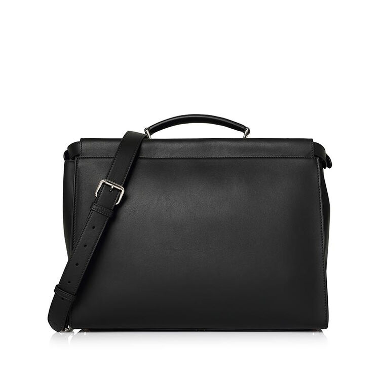 fendi芬迪男包 单肩包peekaboo男士手提斜挎包 7va3889yx 黑色