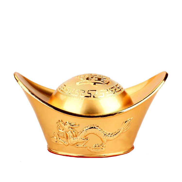 他向佛堂元宝摆件合金元宝大号龙凤元宝供奉家居摆设