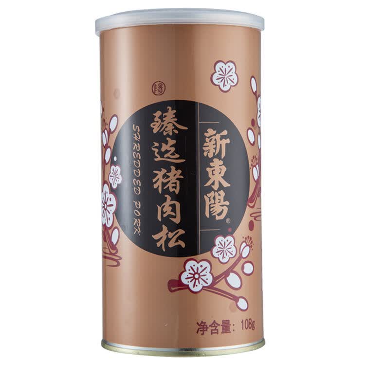 新东阳 臻选猪肉松 休闲辅食 配粥下饭菜 不添加豆粉和味精 108g/罐