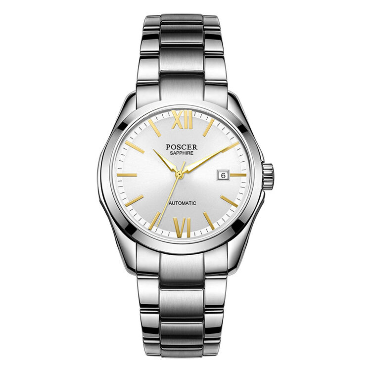 宝时捷 手表 男士手表 自动机械表 手表 男 钢带手表