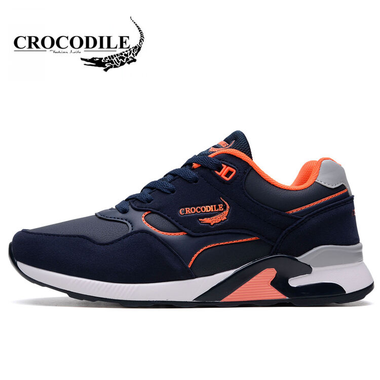 鳄鱼恤(crocodile)运动休闲潮鞋 轻便舒适男鞋 蓝色 运动鞋码 39