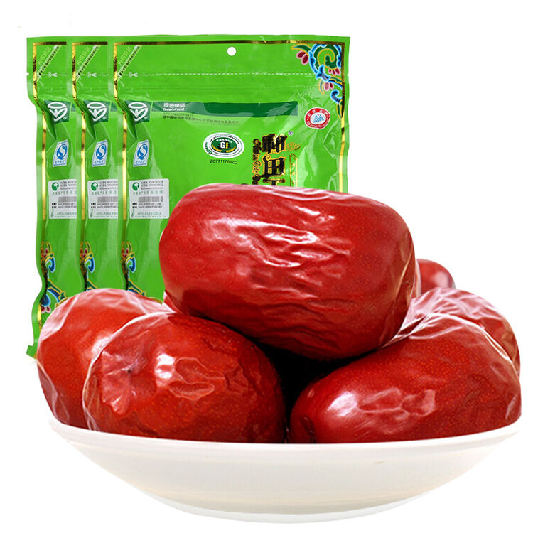 和田玉枣 和田大红枣四星500g*3袋 休闲零食 蜜饯果干 新疆特产 大枣