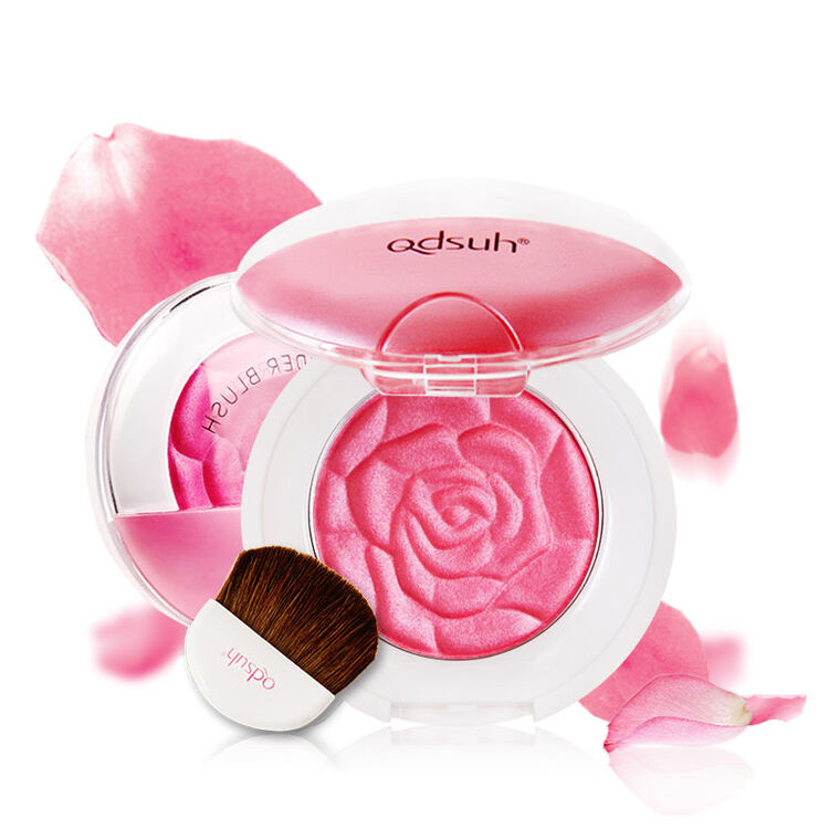 巧迪尚惠(qdsuh) 巧迪尚惠 腮红粉膏自然修容 浮雕艺术花瓣烤粉胭脂