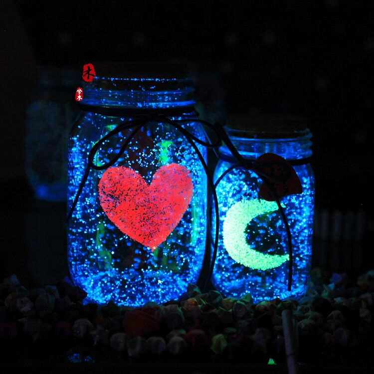 520荧光星星瓶夜光许愿瓶1314星空瓶漂流瓶星星管折装玻璃瓶365 l