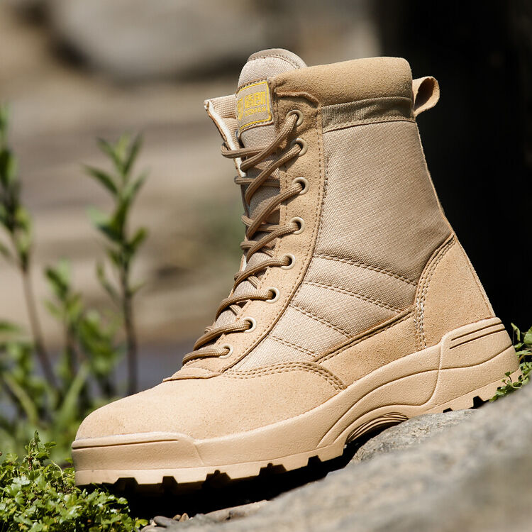 夏季超轻型作战靴男军靴 户外高帮陆战靴透气登山靴沙漠靴军迷鞋靴