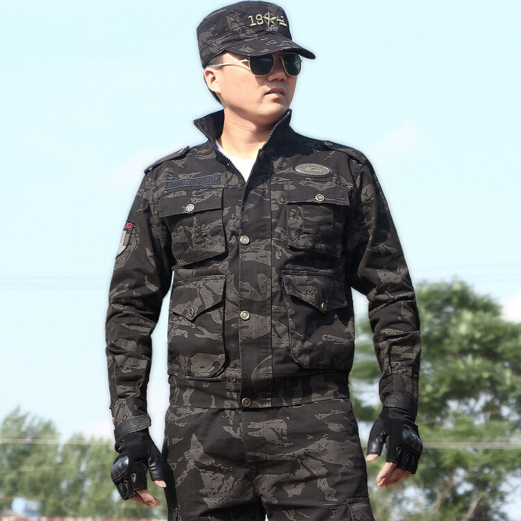 狼石户外秋冬特种兵野战迷彩服作训服户外军迷服饰黑鹰军装战术服套装