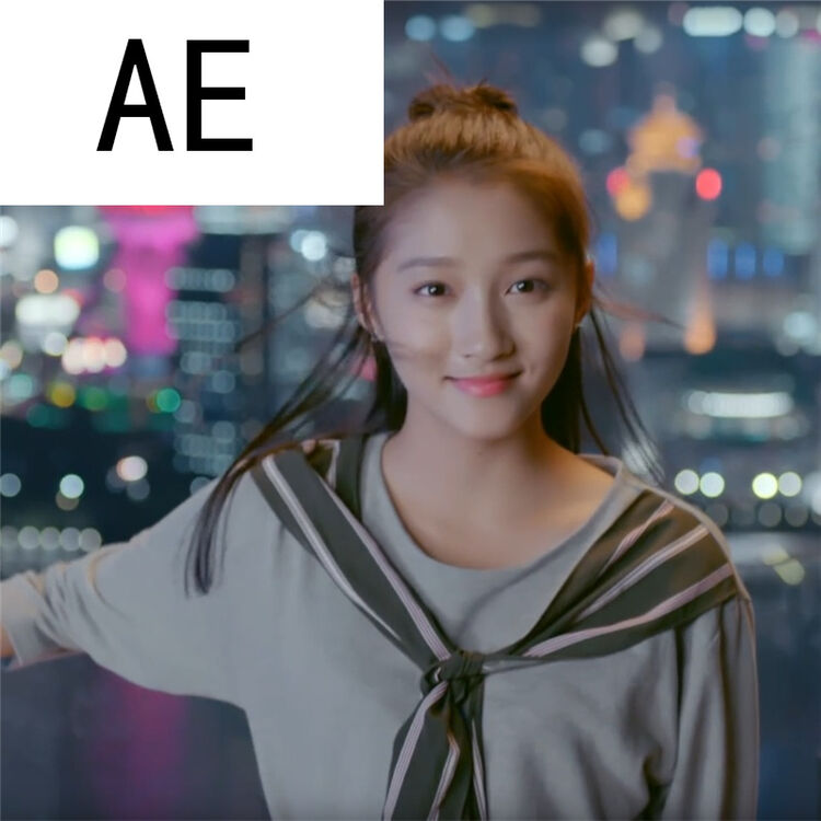 ae极光之恋关晓彤韩星子同款新款针织上衣雪纺飘带韩版修身外套 图片