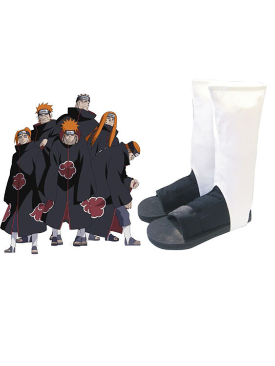 阿坡饵火影忍者晓组织专用忍者cosplay鞋现货 44 均码