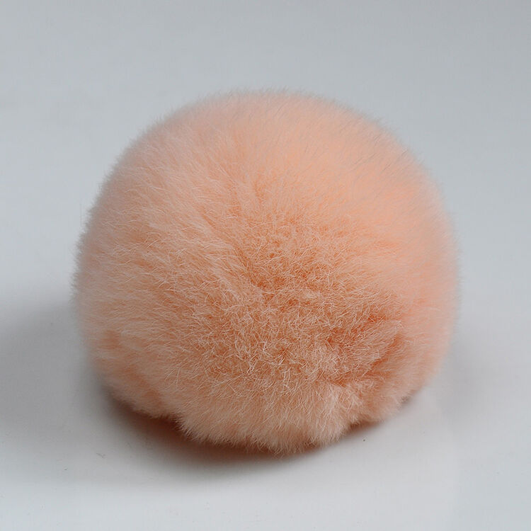 皮草包包挂件毛绒钥匙扣玩偶挂饰毛毛球挂件配件 韩粉色(不含龙虾扣)