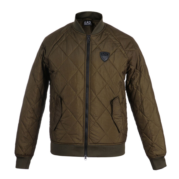 emporio armani ea7 阿玛尼 奢侈品 17秋冬新款 男士深绿色锦纶插肩短