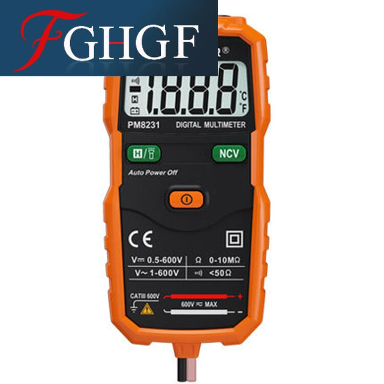 pm8231智能数字万用表微型全自动程量学生迷你表家用电表 pm8231自动