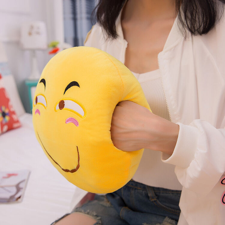 可爱表情包暖手捂抱枕公仔毛绒玩具qq表情靠垫枕头恶搞怪礼物礼品