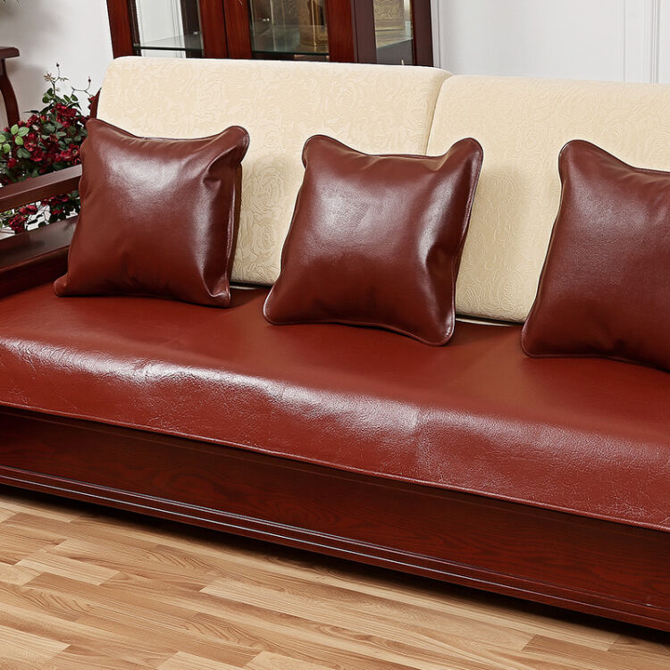 皮沙发坐垫新中式沙发垫子定做 牛皮沙发垫 50*50沙发垫