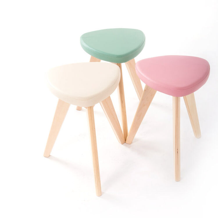 惠胜 小凳软小板凳时尚圆凳简约实木凳皮凳坐布艺餐凳梳妆凳hs 圆面