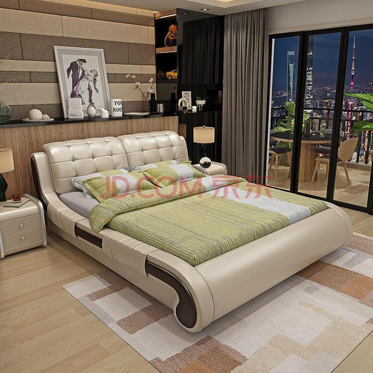 婚床双人床家具卧榻51乡村箱体胡桃木单人复古简约北欧中式雕花智能