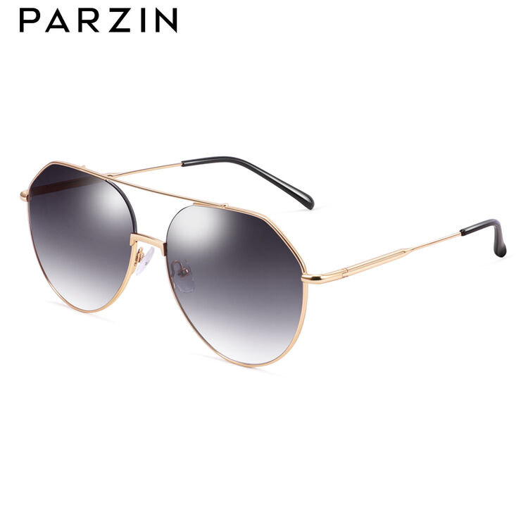 帕森(parzin)2018新款金属圆框尼龙太阳镜眼镜 男女开车驾驶炫彩潮