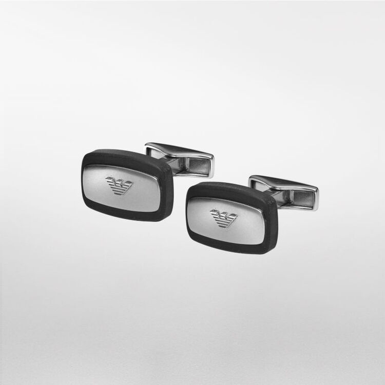 阿玛尼(emporio armani) 商务男士银色袖扣 egs2185040 银色