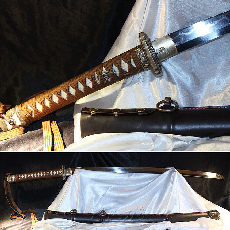 日本武士刀 98式军刀 地基甲伏锻烧刃 全手工日本东洋刀 工艺品摆件男