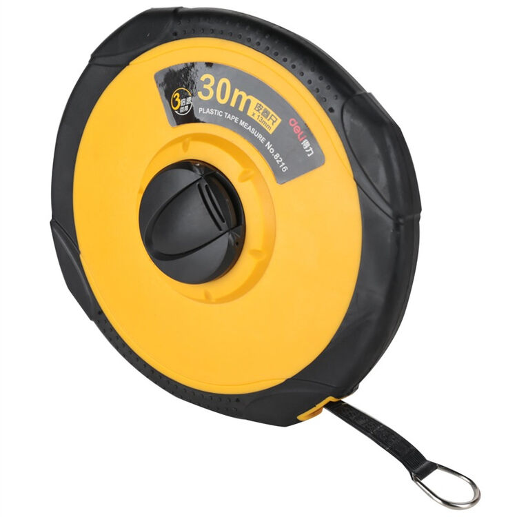 得力deli8216测量精准变速皮卷尺软皮尺工程测量尺30m