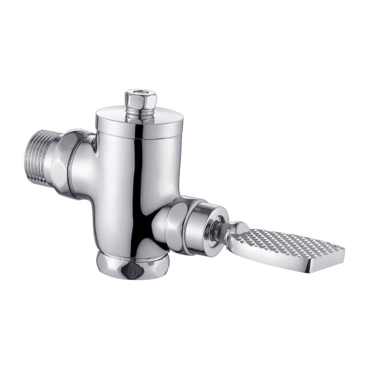 圣雪 全铜蹲便器冲水阀 脚踏式冲洗阀 大便6分/1寸厕所便池脚踩延时阀