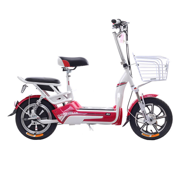 gamma/捷马o2o电动车48v12ah铅酸电池14寸电动自行车 爱米 水晶艳红