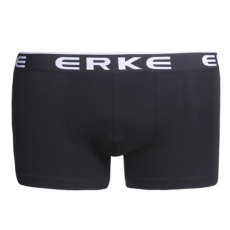 鸿星尔克erke2018新品男士平角内裤舒适男装运动休闲舒适内裤 正黑 l