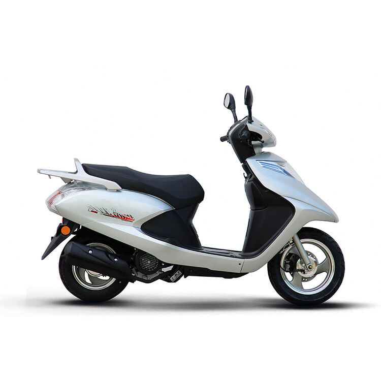 金城摩托车劲悦jc125t-8a高端踏板车全套三阳件 镀铬银色