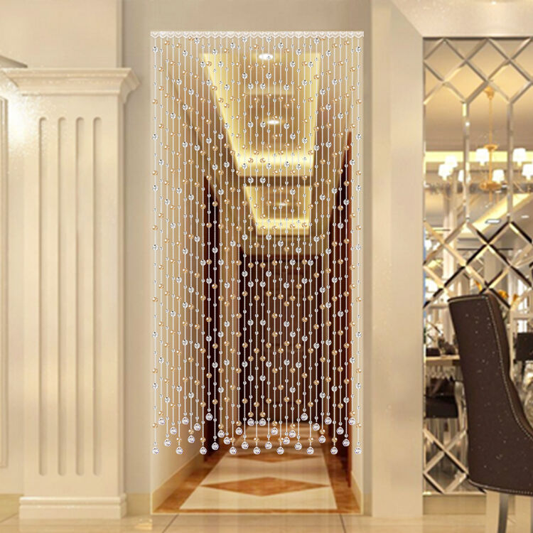 晶石王梦 珠帘隔断帘卫生间卧室门帘风水屏风水晶吊帘挂帘线帘客厅