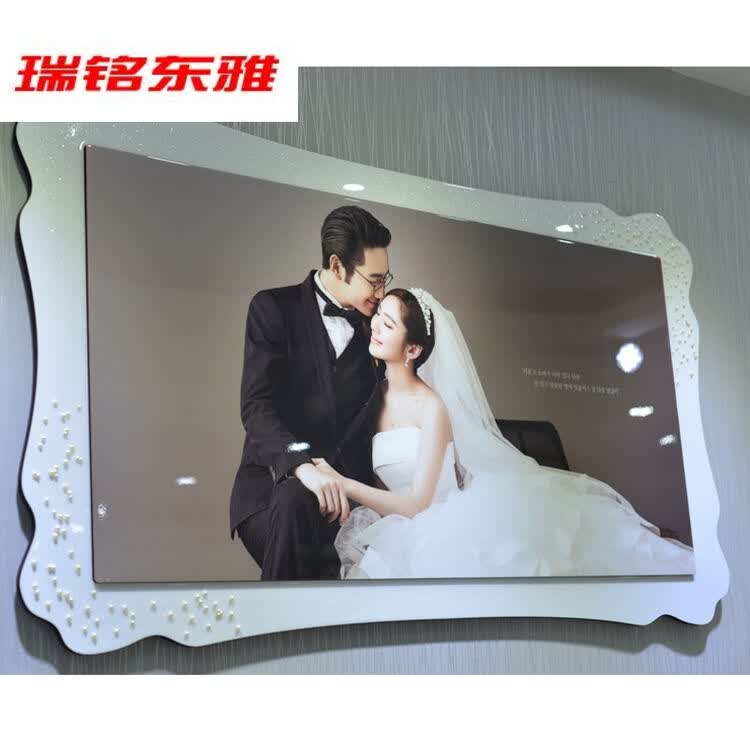 影楼相框挂墙水晶相框婚纱照大相框结婚照片放大婚纱框50寸相片框ss