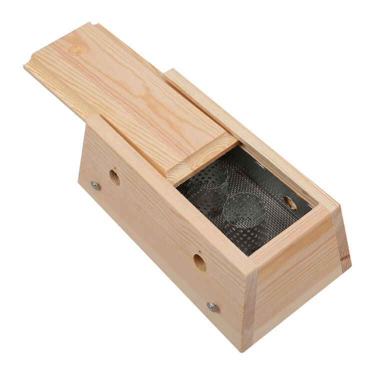 合佳(hj) 实木木质艾灸盒木制随身灸家用艾条温灸器颈椎腰部家庭式