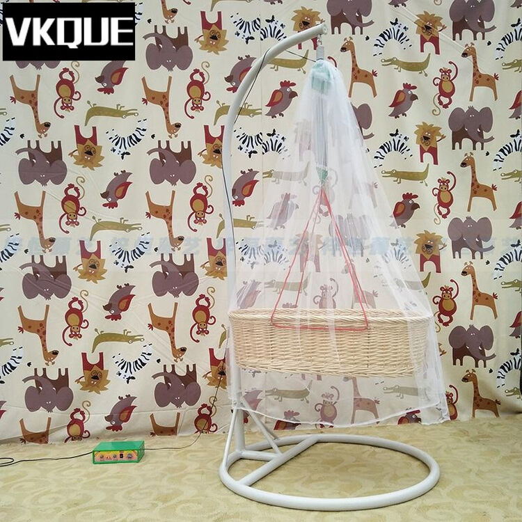 vkque 婴儿吊床摇篮床电动上下摇篮床新生儿安抚床宝宝吊床婴儿摇篮