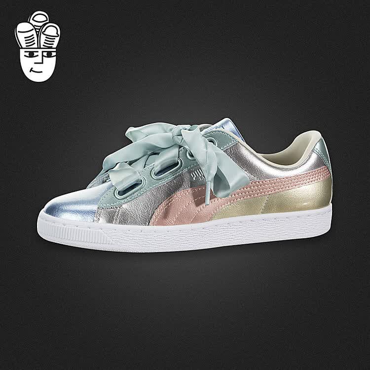 puma basket heart 彪马女鞋 蝴蝶结低帮板鞋 运动休闲鞋 36480901