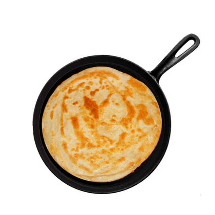 家用天然气可丽饼班戟皮鏊子牛肉煎盘平底锅铸铁煎饼锅平锅 黑色