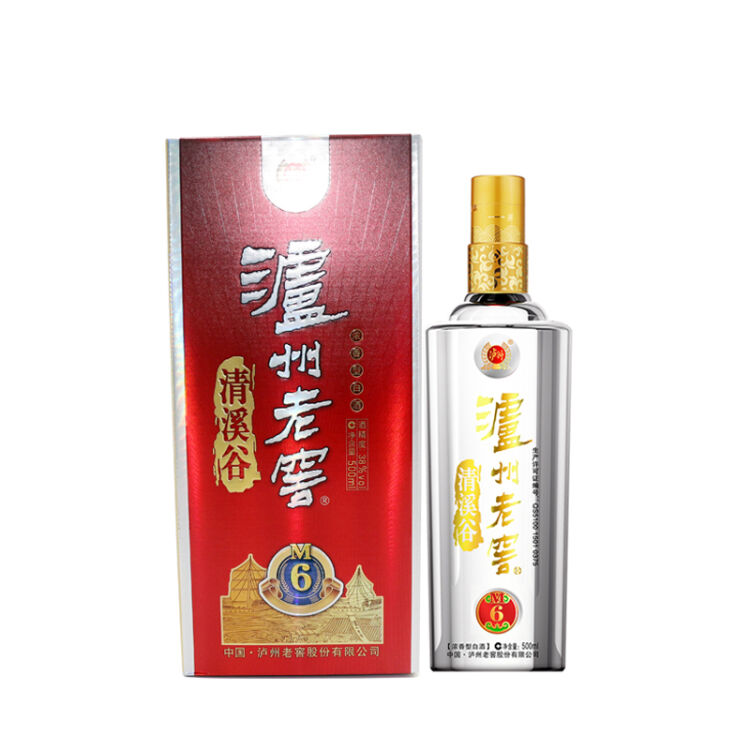 瀘州老窖清溪谷白酒m6白酒38度500ml1瓶