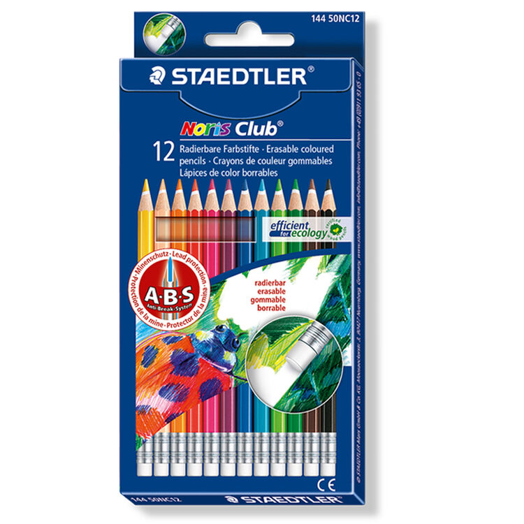 施德楼(staedtler) 12色可擦 彩色铅笔/彩铅 套装 144 50 nc12