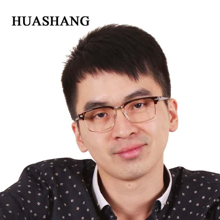 华尚金属眼镜框男款复古板材眼镜框近视镜眼镜架超轻圆形镜架可配镜片
