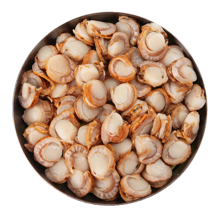 冷冻扇贝肉1000g裙边鲜贝肉柱虾夷扇贝