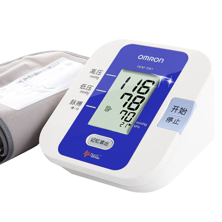 欧姆龙电子血压计hem--7051 上臂式血压仪