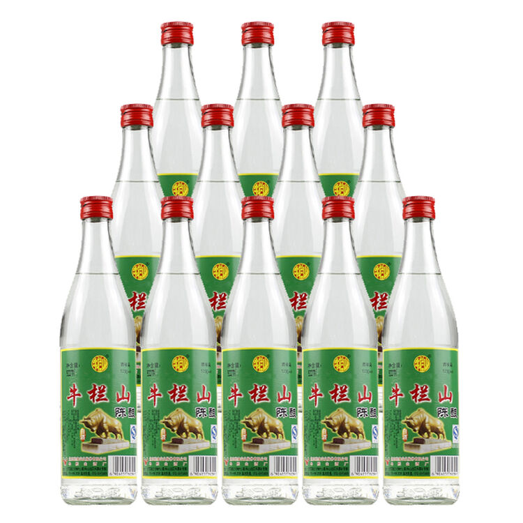 白酒 牛栏山二锅头陈酿52度 白牛二 500ml*12瓶