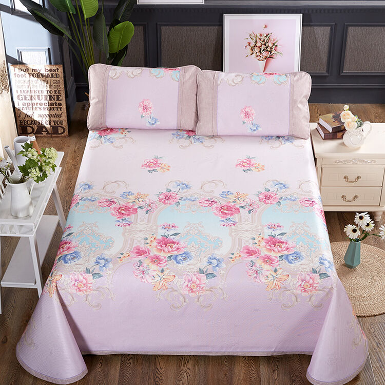 sy2冰丝席三件套凉席1.8m可水洗机洗1.