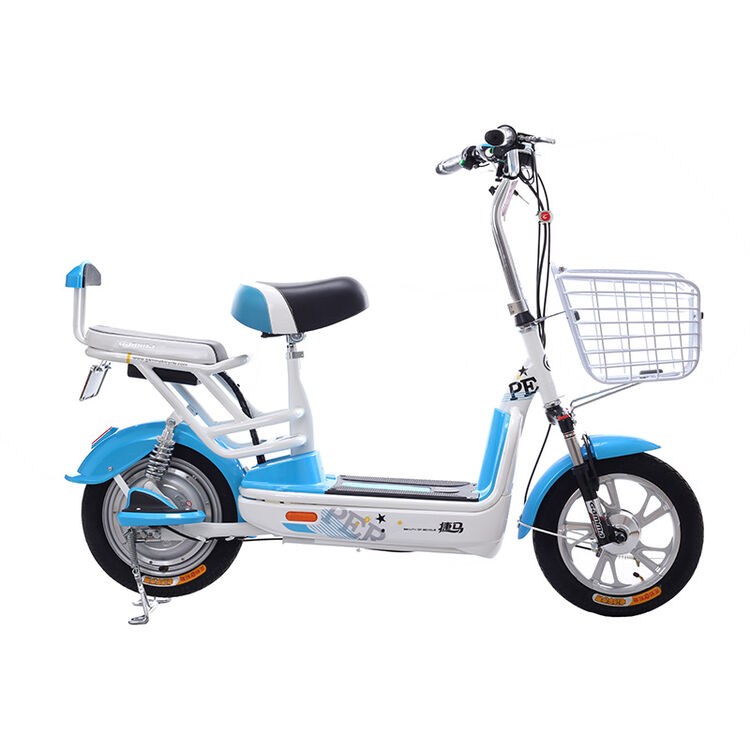 gamma/捷马电动车14寸铅酸电池48v12ah电动车   智梦 浅蓝/晶莹白