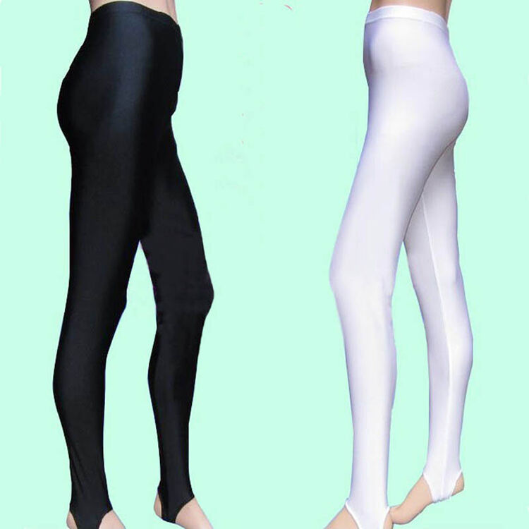 舞蹈练功裤男女健美裤芭蕾体操裤白黑色踩脚裤紧身打底裤加绒氨纶