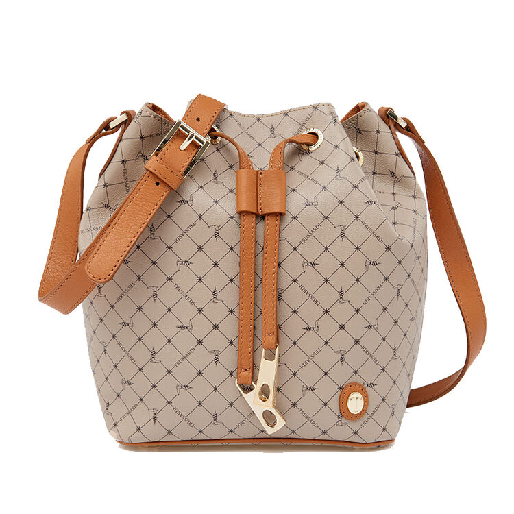 trussardi 杜鲁萨迪 18春夏 女士浅卡其色小号水桶包76b00044 2y