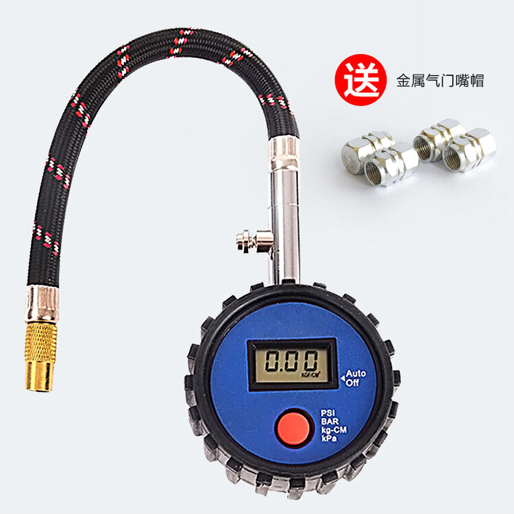 气压表胎压表高精度数显数字电子可放气汽车胎压计胎压监测器 数显(带